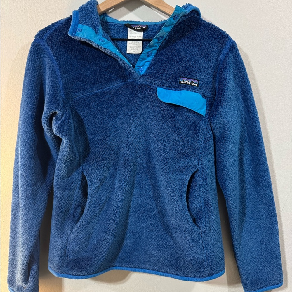 Patagonia Women's Blue Fleece Hoodie